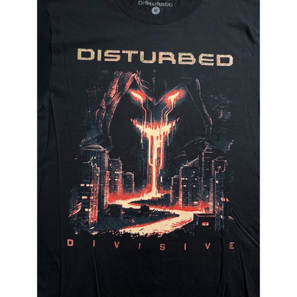 NWOT Hot Topic Disturbed Divisive Black Tee - Picture 2 of 5